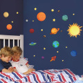 Cartoon Universe Outer Space Stickers Room Decoration 3d Wall Stickers